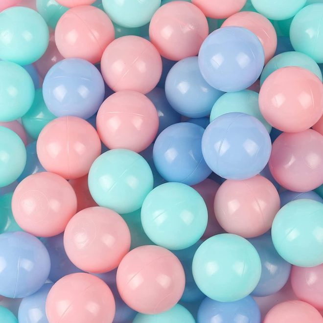 90X30cm Ocean Ball Pit Soft Baby Kids Play Pit + 200PCS Macaron Ocean Balloons. – Pink