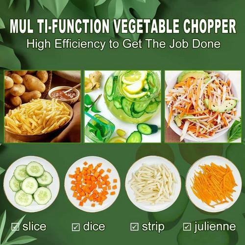 4In1 Multifunctional Kitchen Chopping Artifact Vegetable Slicer Food Chopper – Orange
