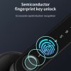 Smart Fingerprint Door Lock Electronic Handle Digital Password Bluetooth Key APP. – Black