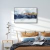 Abstract Sunlight Mountains Black Frame Canvas Wall Art – 50×70 cm