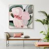 Floral Hand Painting Style Wood Frame Canvas Wall Art – 50×50 cm
