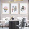 Blush Pink Watercolor 3 Sets Gold Frame Canvas Wall Art – 40×60 cm