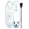 SEACLIFF Stand Up Paddle Board SUP Inflatable Paddleboard Kayak Surf Board. – White and Blue