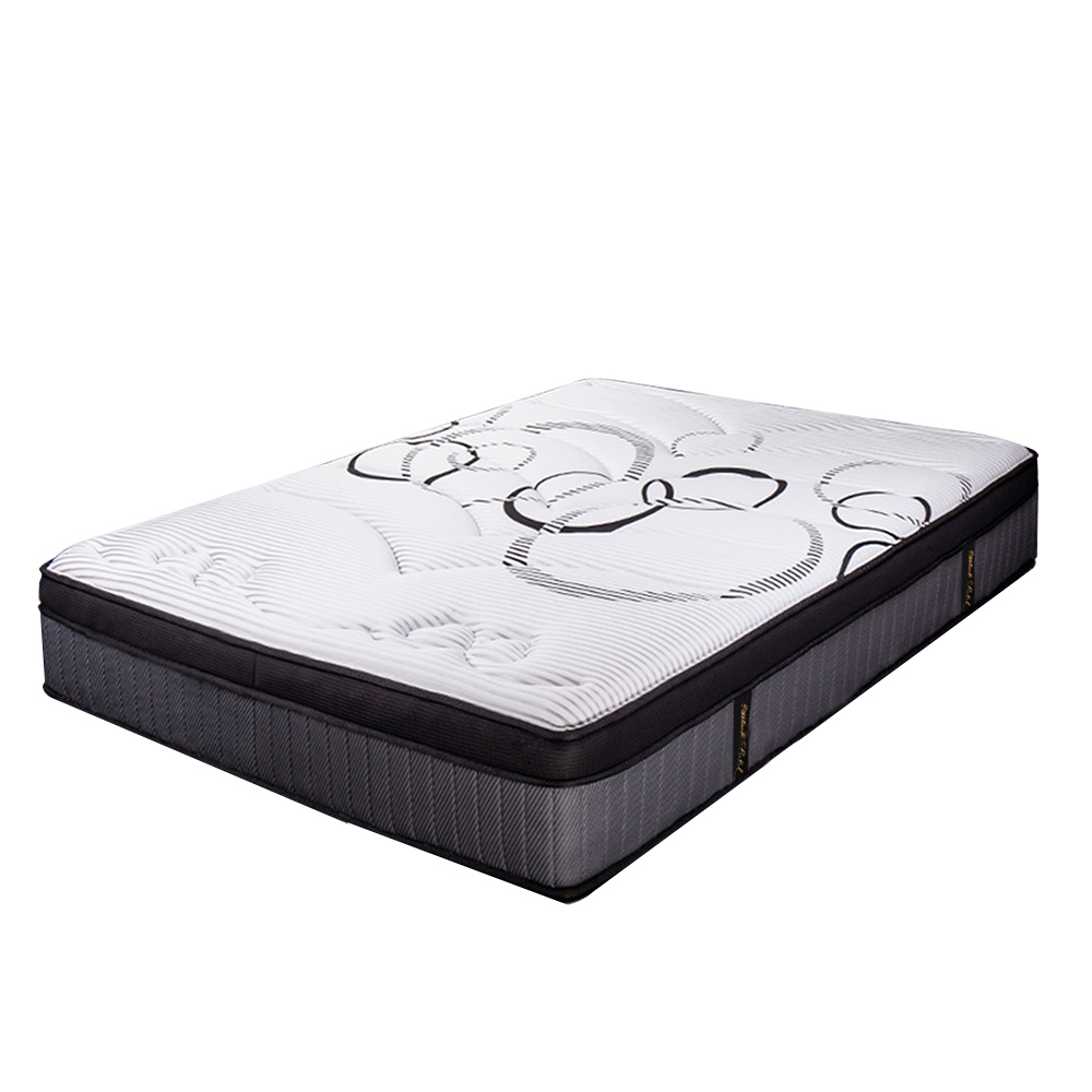Kingston Slumber Mattress Bed Euro Top Pocket Spring Firm Bedding Foam 34CM – DOUBLE