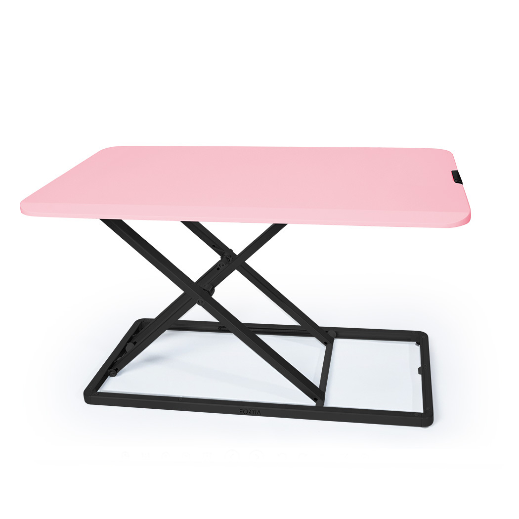 FORTIA Desk Riser Office Shelf Standup Sit Stand Height Standing Laptop Study. – Pink