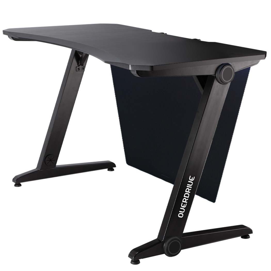 OVERDRIVE Gaming Desk 120cm PC Table Setup Computer Carbon Fiber Style – Black