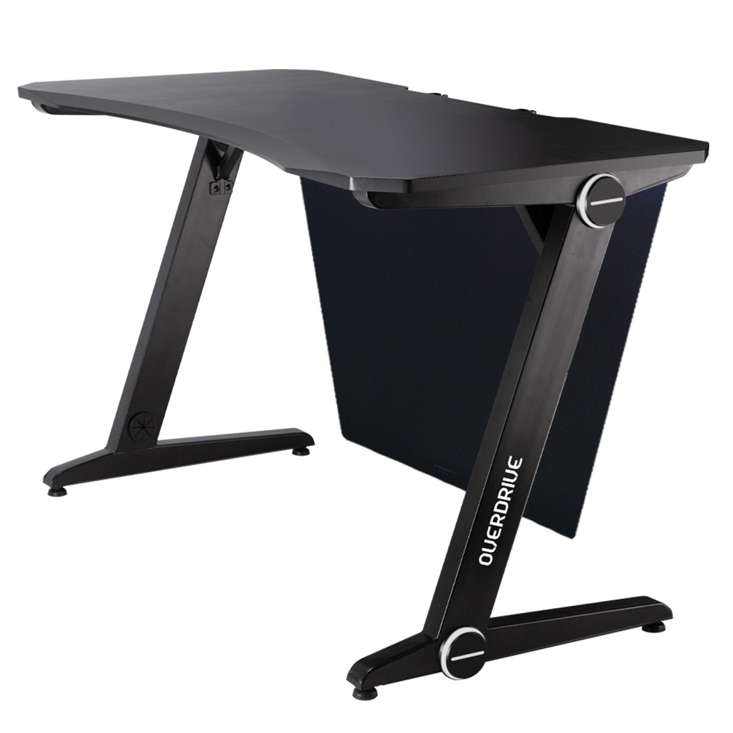 OVERDRIVE Gaming Desk 120cm PC Table Setup Computer Carbon Fiber Style – Black2