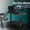 OVERDRIVE Gaming Desk 139cm PC Table Setup Computer Carbon Fiber Style – Black