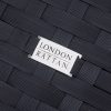 LONDON RATTAN 1pc Sofa Outdoor Furniture Setting – Steel Frame Garden Lounge. – Dark Grey