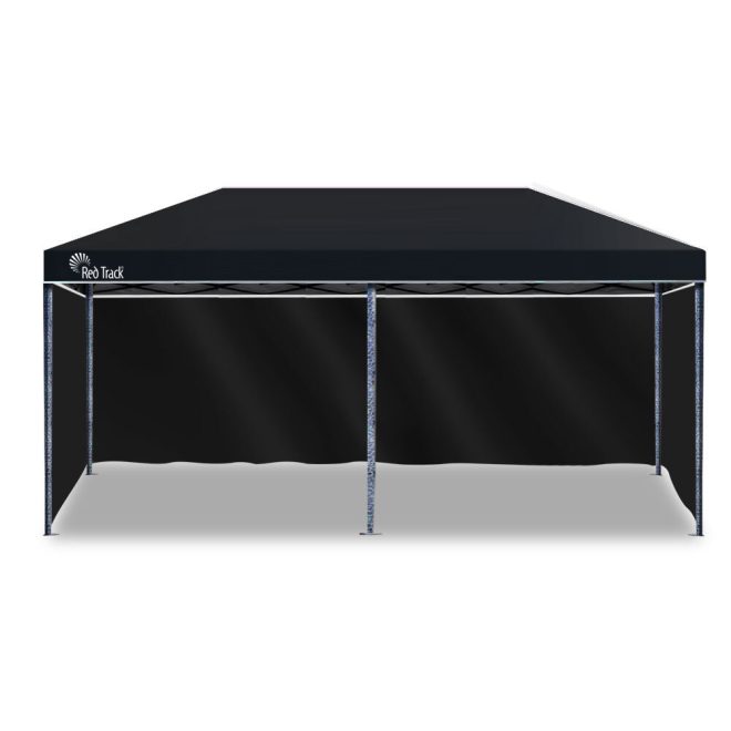 Red Track 3x6m Folding Gazebo Shade Outdoor Foldable Marquee Pop-Up – Black