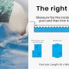AURELAQUA Pool Cover 500 Micron Solar Blanket Swimming Thermal – 10×4 m, Blue