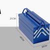 BULLET 118pc Tool Kit Box Set Metal Spanner Organizer Socket Household Toolbox – Blue