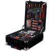 BULLET 925PC Tool Box On Wheels Kit Trolley Mobile Handle Set Toolbox Storage – Black