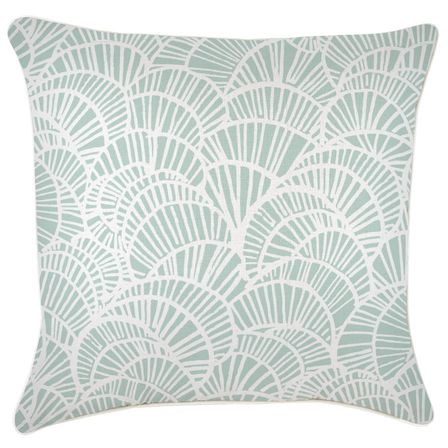 Cushion Cover-With Piping-Positano Pale Mint – 60×60 cm