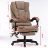 8 Point Massage Chair Executive Office Computer Seat Footrest Recliner Pu Leather – Beige
