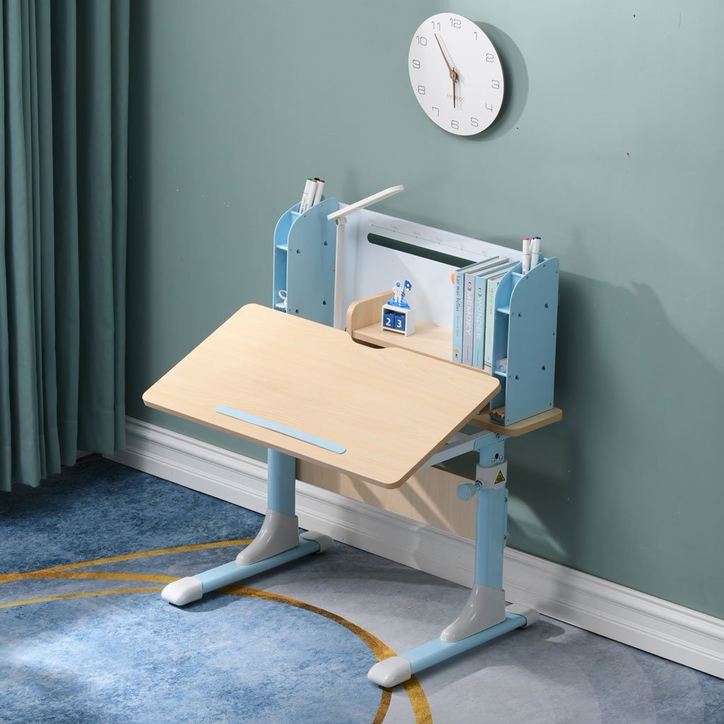 80cm Height Adjustable Children Kids Ergonomic Study Desk – Only Blue