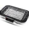 Portable Electric BBQ Grill Teppanyaki Smokeless Barbeque Pan Hot Plate Table – Black