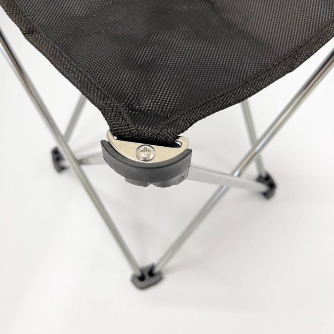 Mini Portable Outdoor Folding Stool Camping Fishing Picnic Chair Seat 80kg – Black