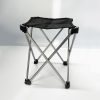 Mini Portable Outdoor Folding Stool Camping Fishing Picnic Chair Seat 80kg – Black