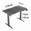 Gaming Standing Desk Home Office Lift Electric Height Adjustable Sit To Stand Motorized Standing Desk – 1100x600x740 to 1190 cm