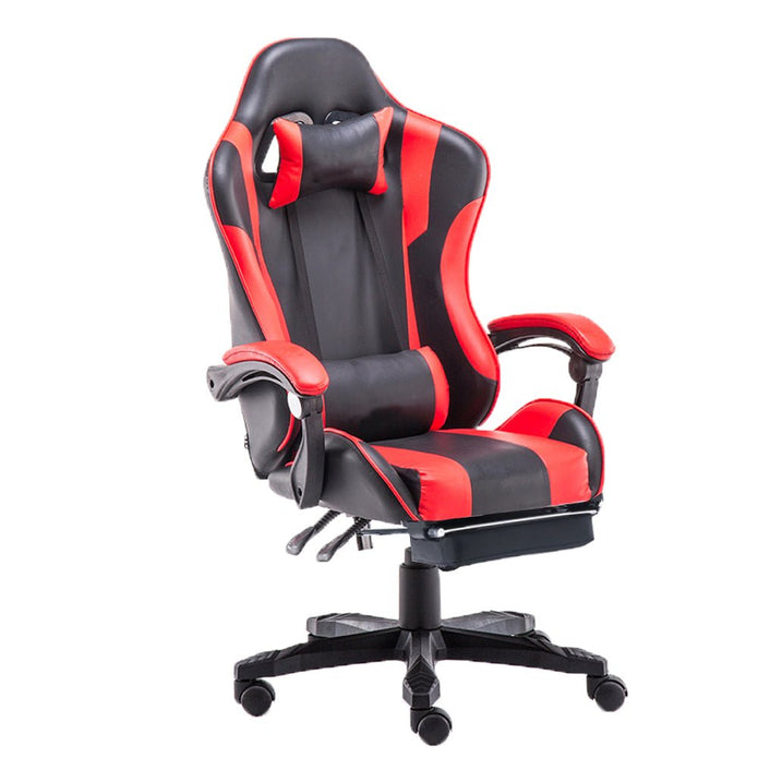 Gaming Chair Office Computer Seating Racing PU Executive Racer Recliner Large – Red