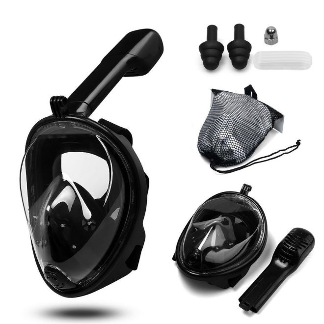 Full Face Diving Seaview Snorkel Snorkeling Mask Swimming Goggles for GoPro AU – Small