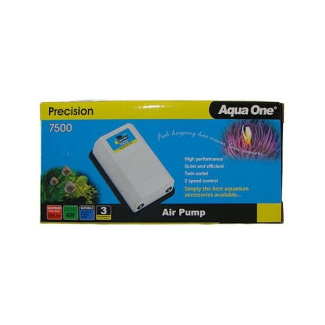 Air Pump with Twin Outlet – 7500, 360 L/H for Efficient and Energy-saving Oxygenation of Tanks