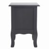 French Bedside Table Nightstand Set of 2 – Grey