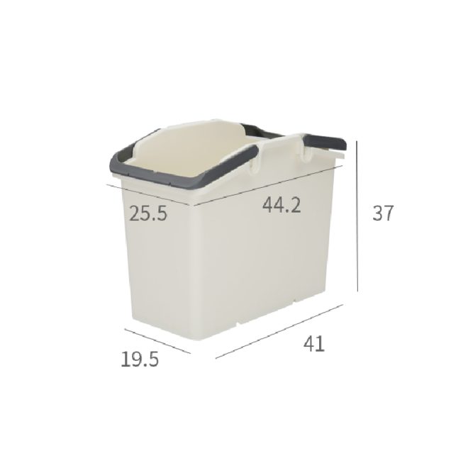 2 Set Stackable Multipurpose Laundry Basket – Dark Grey