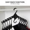WING 50 Set Plus Hanger Multiple Clothes Rack Organizer Foldable – Black