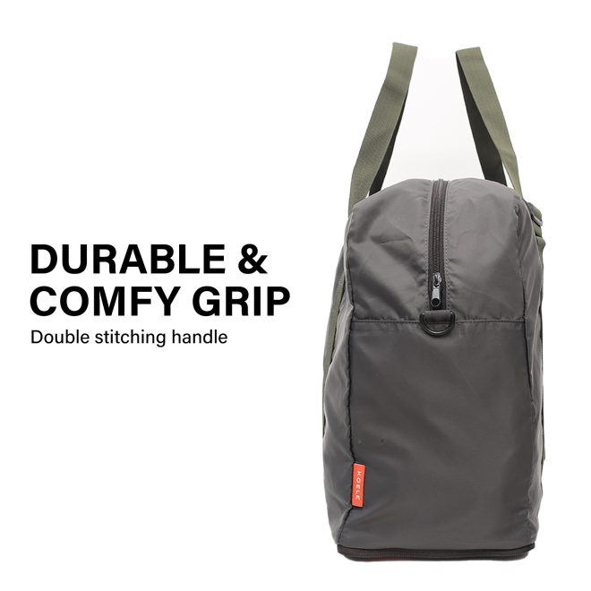 KOELE Shopper Bag Travel Duffle Bag Foldable Laptop Luggage KO-BOSTON – Khaki