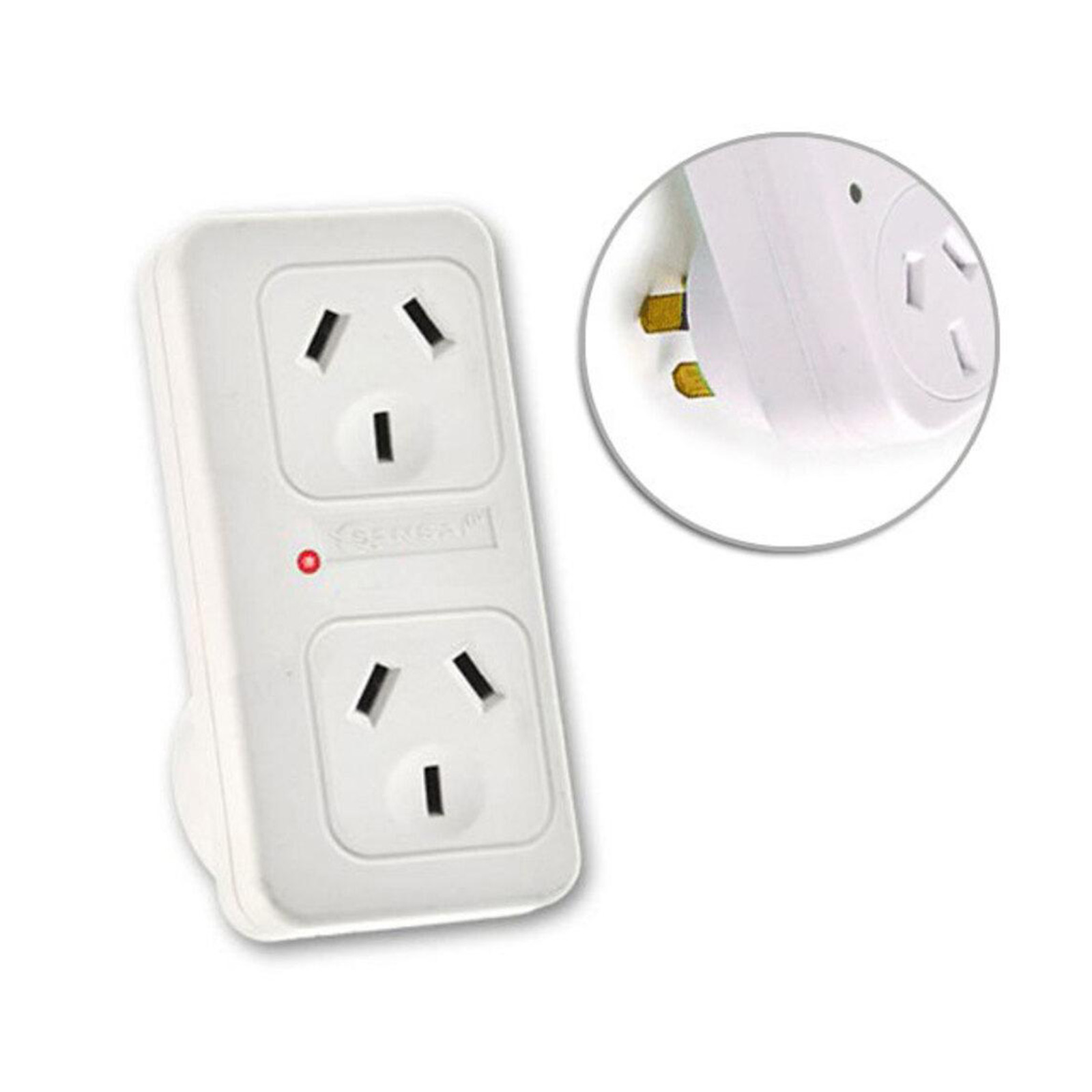 Powerpoint Surge Protector Adaptor Double – Vertical