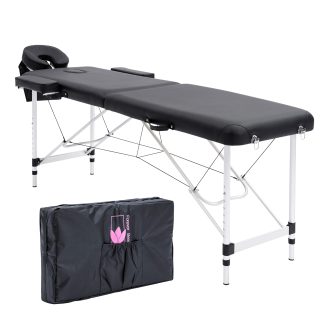 Forever Beauty Portable Beauty Massage Table Bed Therapy Waxing 2 Fold 55cm Aluminium