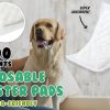 100 Ct Pet Dog Diaper Liners Booster Pads Disposable Adhesive – L