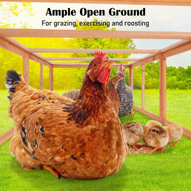 180 x 90 x 48cm Chicken Coop Run Extension Rabbit Hutch Cage