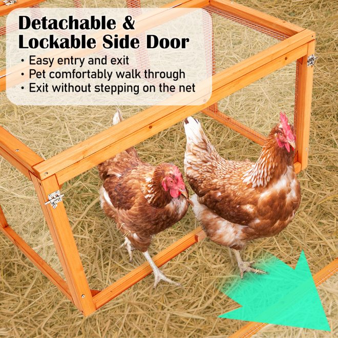 180 x 90 x 48cm Chicken Coop Run Extension Rabbit Hutch Cage