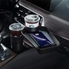 Kustom 10W Car Cup Holder Extension Fast Wireless Charger Tray