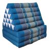 Jumbo Thai Triangle Pillow BLUE  3-Folds comfort with backrest Cushion -100% Kapok Fibre-JUMBO XXL size – Blue