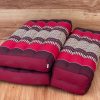 3-Fold Zafu Meditation Cushion Set Medium Size – Red