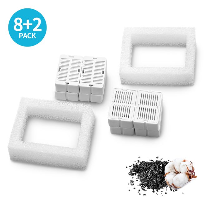 16 x Pet Dog Cat Fountain Filter Replacement Activated Carbon Exchange Filtration System Automatic Water Dispenser Compatible