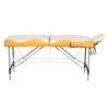 Fold Portable Aluminium Massage Table Massage Bed Beauty Therapy – 98x65x17 cm, White and Yellow