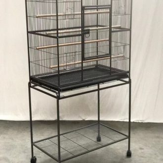 161 cm Bird Cage Parrot Aviary Pet Stand-alone Budgie Perch Castor Wheels