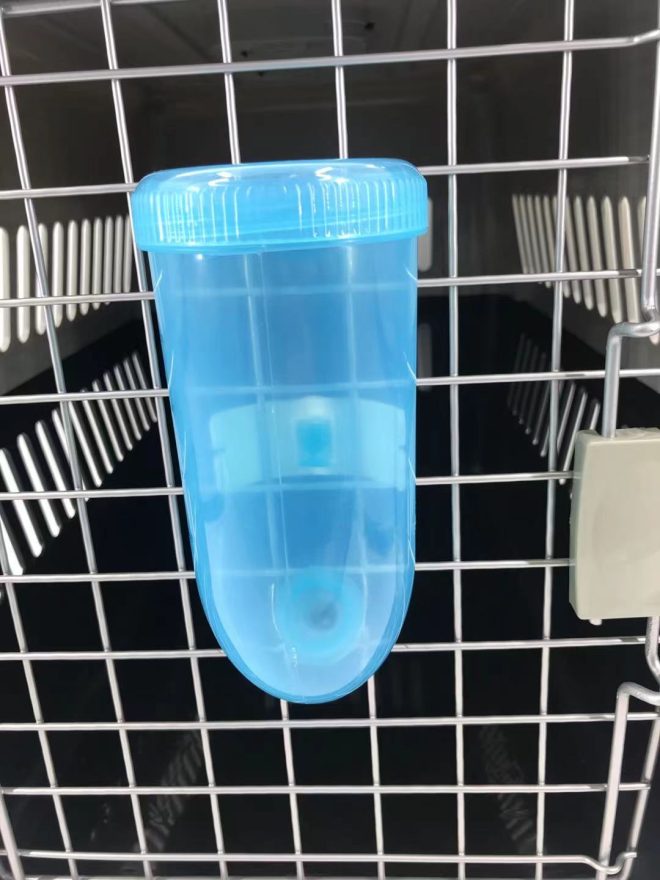 500ml Dog Cat Hamster Rabbit Water Bottle Hanging Drinking Dispenser Feeder – Blue