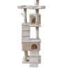 170cm Cat Scratching Post Tree Post House Tower with Ladder Furniture – Beige