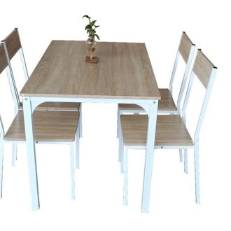 5 Piece Kitchen Dining Room Table and Chairs Set Furniture