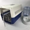 XL Dog Puppy Cat Crate Pet Carrier Cage W Mat & Water Dispenser 72x53x53cm