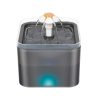 Automatic Electric Pet Water Fountain Dog Cat Water Feeder Bowl Dispenser W LED – Black
