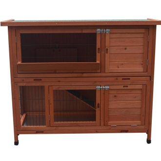 120cm XL Double Storey Rabbit Hutch Guinea Pig Cage , Ferret cage Cat W Pull Out Tray
