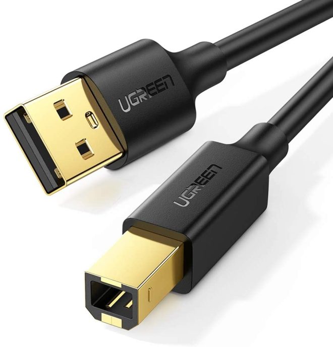 UGREEN USB 2.0 A Male to B Male Printer Cable (Black) – 5M