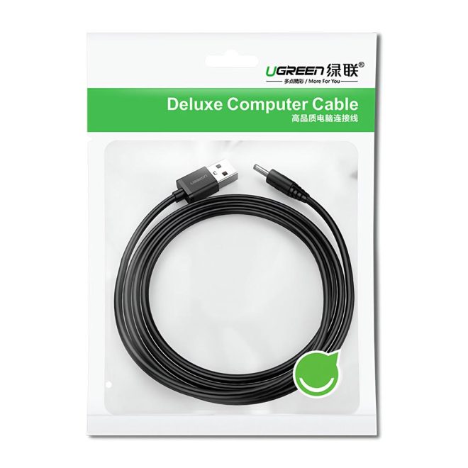 USB2.0-A to DC 3.5mm M/F Charging Cable 1m (Black) 10376